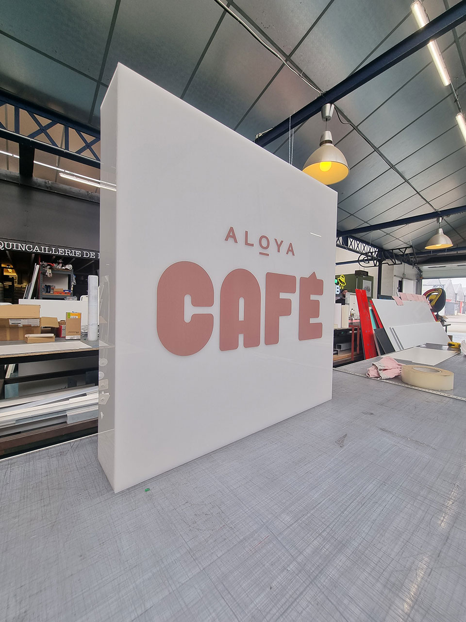 Caissons lumineux - Club café