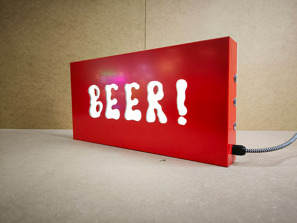 Caissons lumineux - Beer !
