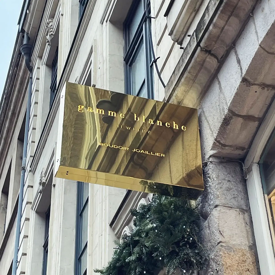 Enseignes drapeaux - Gamme Blanche