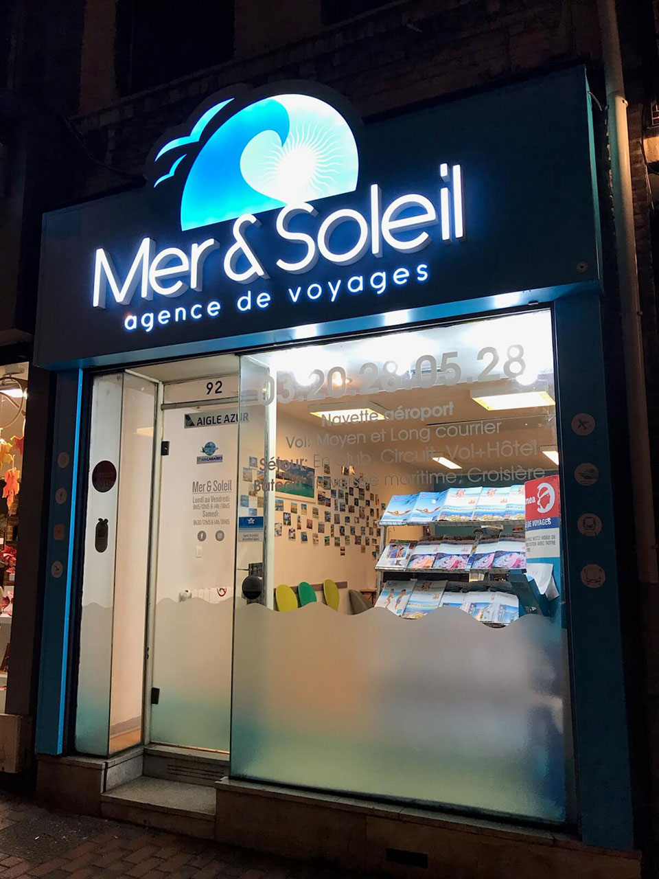 Enseignes lumineuses - Mer & Soleil