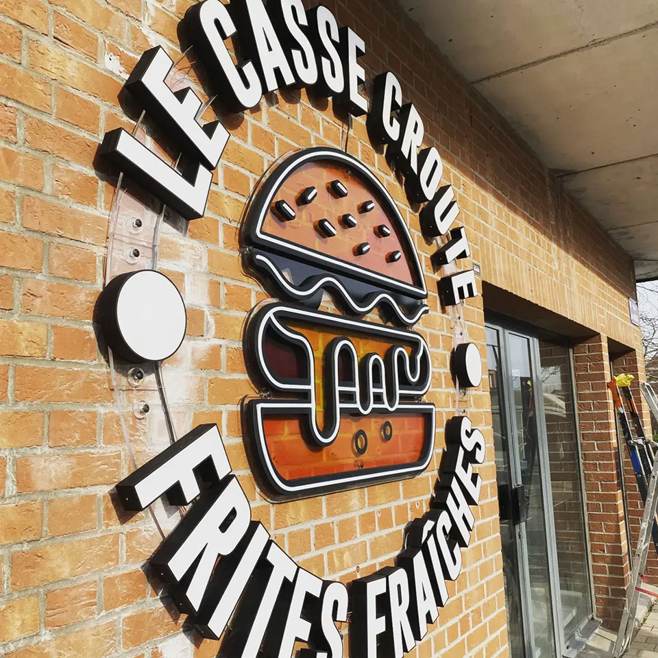 Enseignes lumineuses - Le Casse croute