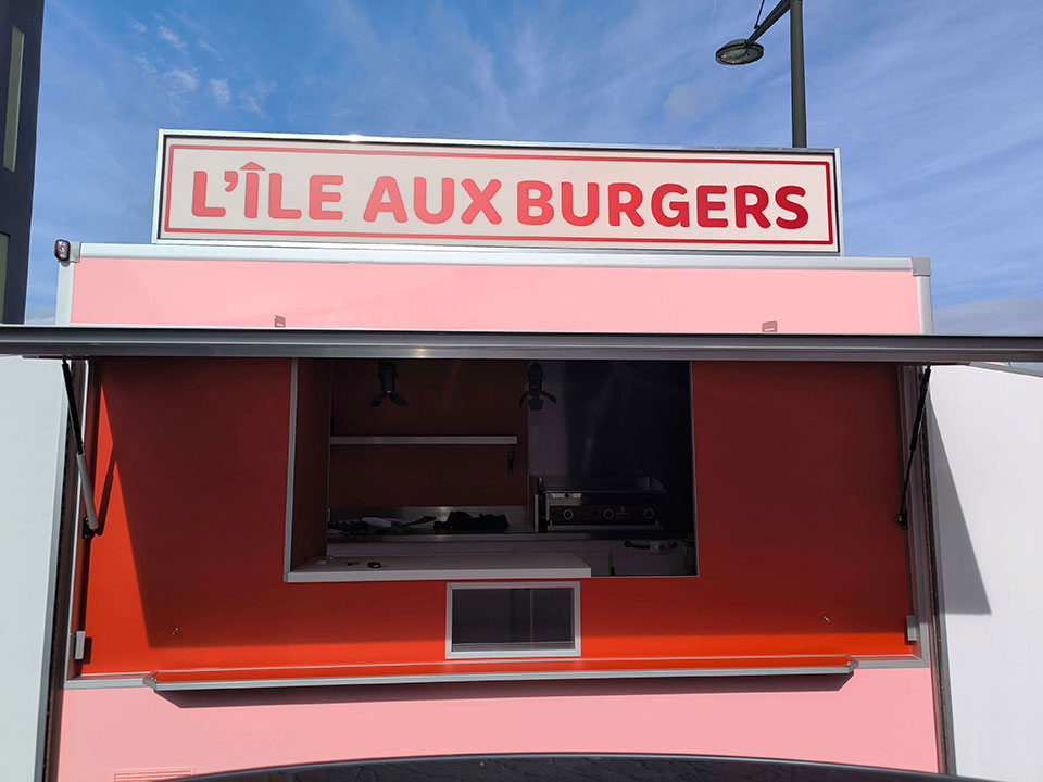Enseignes lumineuses - L'île au burger