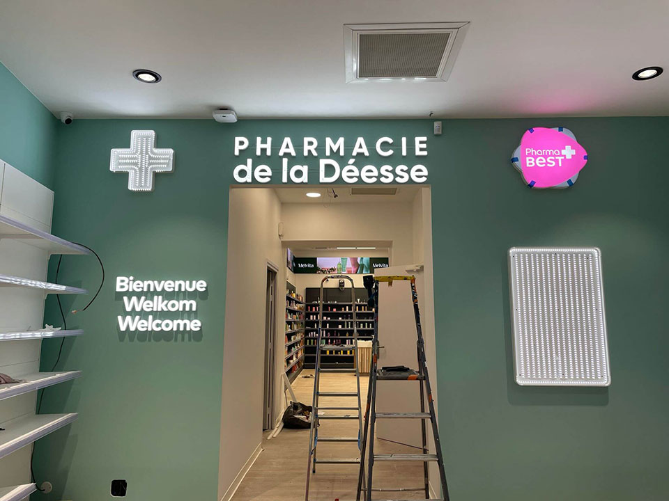 Enseignes lumineuses - Pharmacie de la déesse