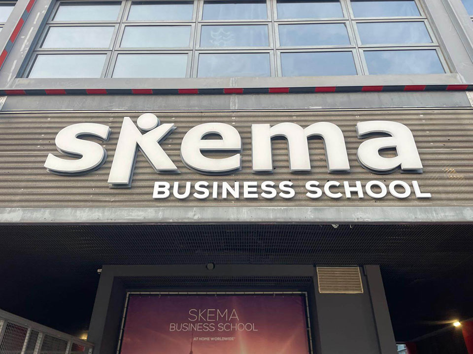 Caissons lumineux - Skema business school